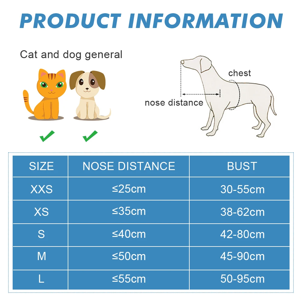 Blind Pets Anticollision Protection Collar Harness Anti-collision Ring Lightweight For Cat Dog Supplies | Дом и сад