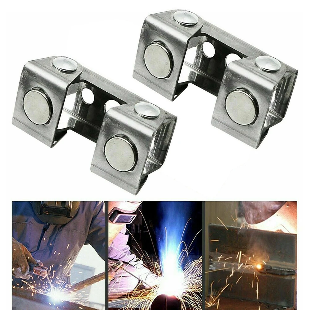 

2pcs V Type Magnetic Welding Clamp Fixture Adjustable For Door Window Tool Welding Holder Welding Fixture Adjustable Magnetic