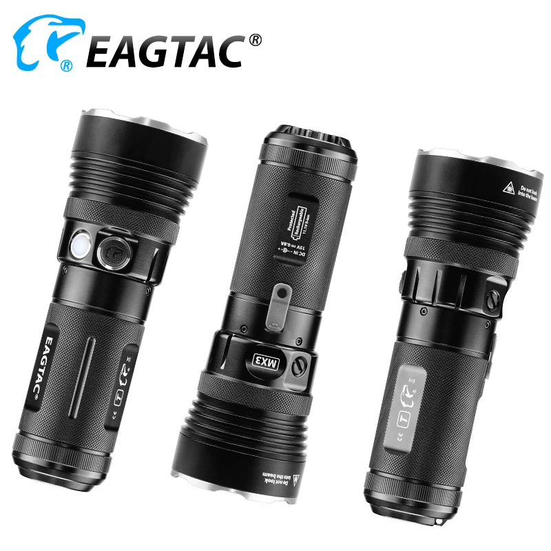 EAGTAC MX3T Pro светодиодный фонарик Перезаряжаемые ультра-яркая подсветка-фонарь