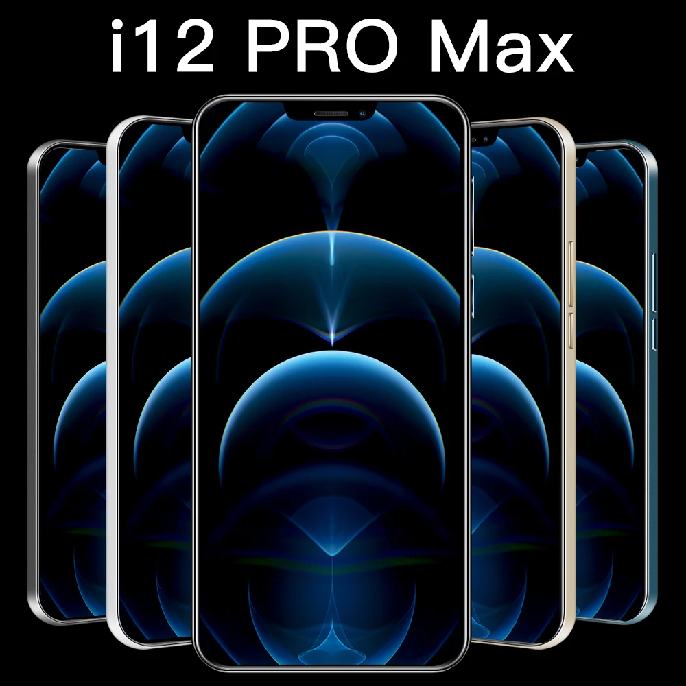 

Global Version i12 Pro Max Smartphone 8G 256G 6.7Inch 4KHD Screen 5000mAh Deca Core Strong Mobile Phone 11 cases i12 Pro Max