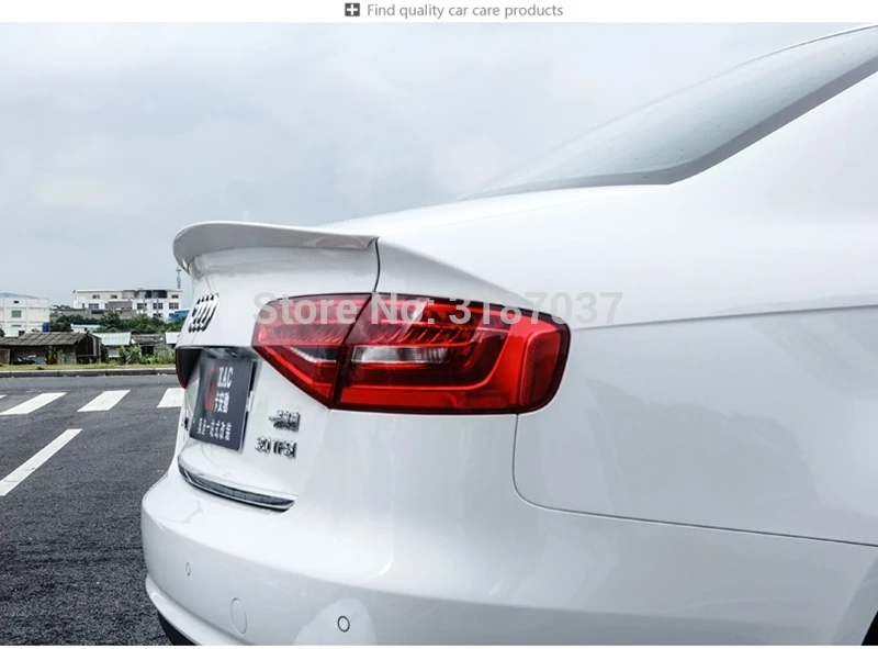 Спойлер для Audi A4 B8 B9 2009 2016 из АБС пластика Неокрашенный искусственный задний