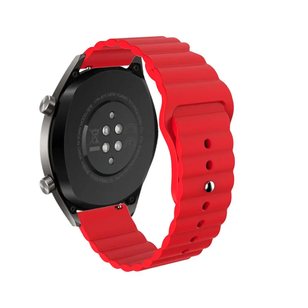 Ремешок силиконовый для Galaxy Watch 46 мм 42 спортивный браслет Samsung Gear S3/active 2/Huawei 2 /Amazfit