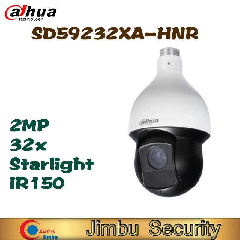 

Dahua Original English Version 2MP 32x Starlight IR150 WizSense SD59232XA-HNR Network PTZ Camera PoE CCTV camera video camera