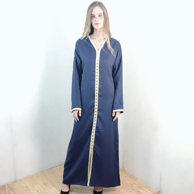Djellaba Abaya Дубай, Турция индийское мусульманское арабское платье кафтан халат длинное женское Африканское платье для женщин Caftan Marocain