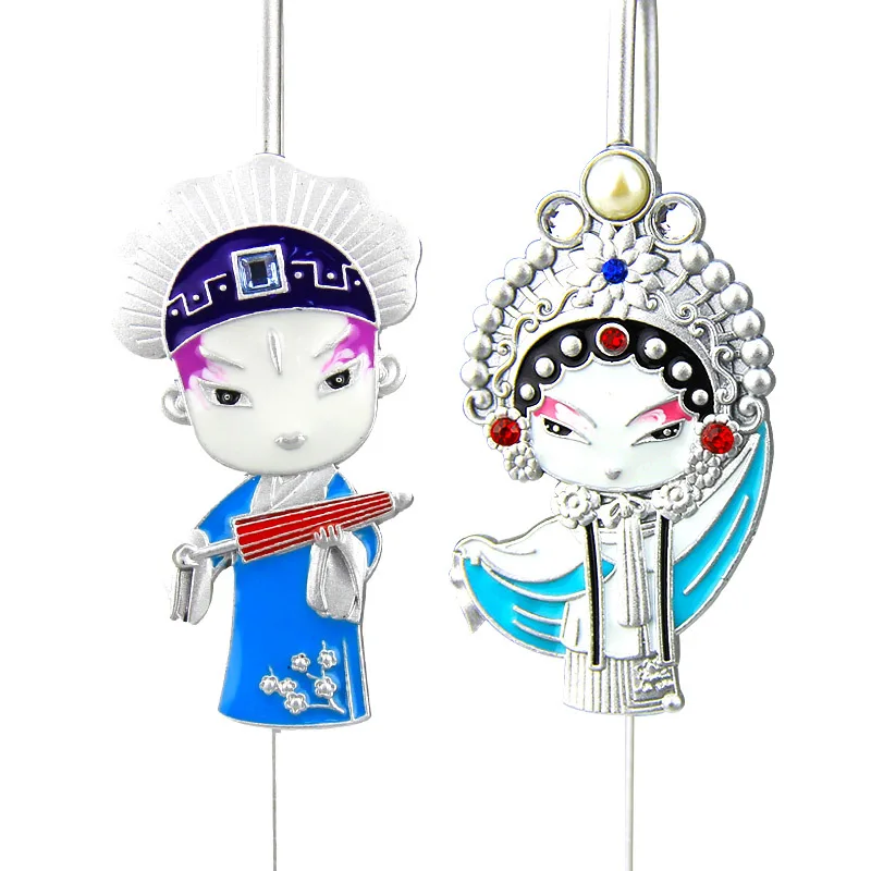 Закладка милый мультфильм Пекинская опера металлические закладки для школьных