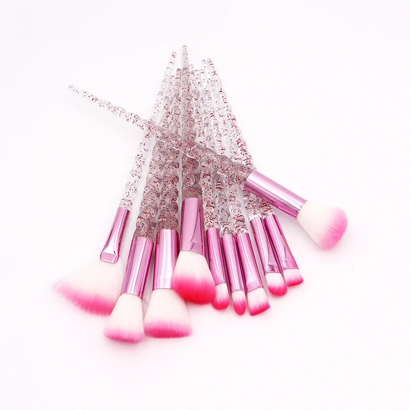 10 шт. набор розовых кистей для макияжа | Красота и здоровье