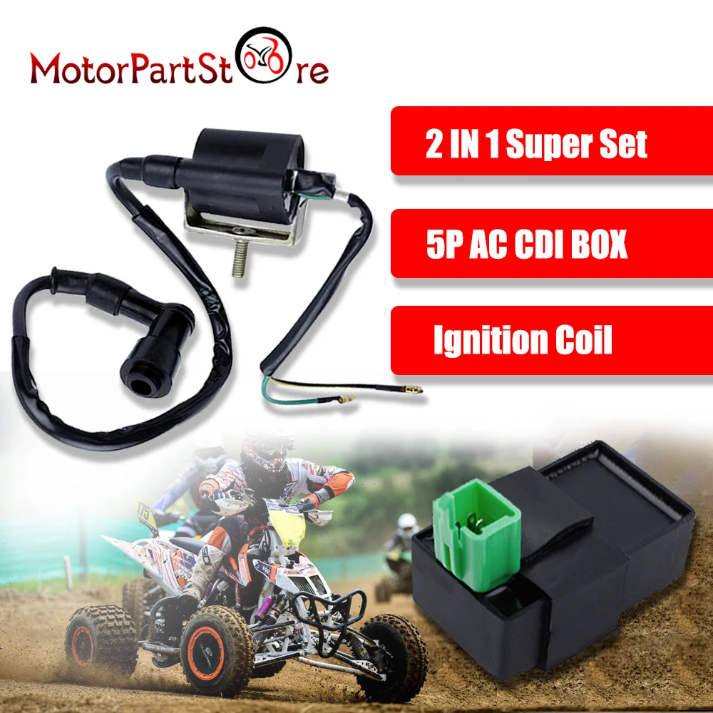 Катушка зажигания мотоцикла CDI для скутера 50cc 70cc 90cc 110cc 125cc ATV TaoTao Go kart | Автомобили