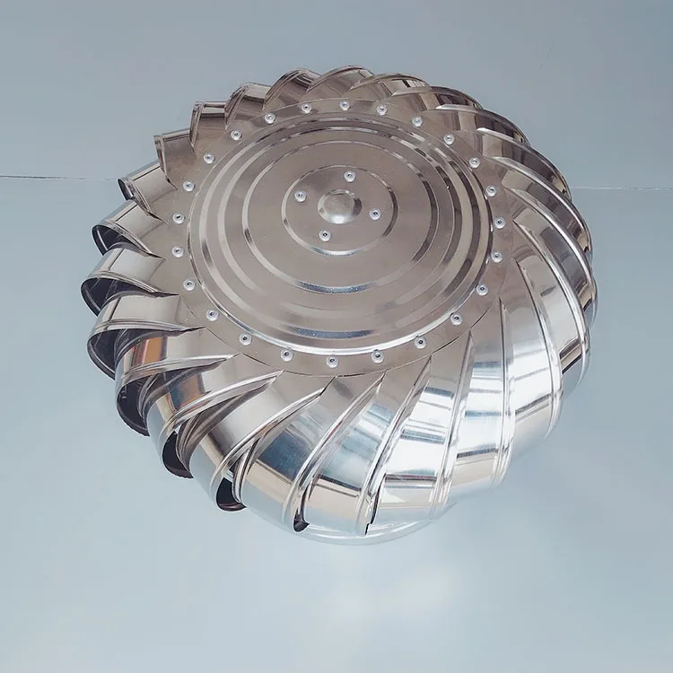 Бесмощный вентилятор для крыши из нержавеющей стали натуральный ветровой