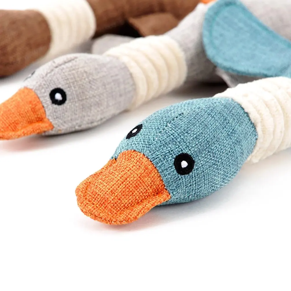 

New Dog Squeak Toys Wild Goose Sounds Toy Cleaning Teeth Puppy Dogs Chew Supplies Training Supplies Dog Educational Plush Toys