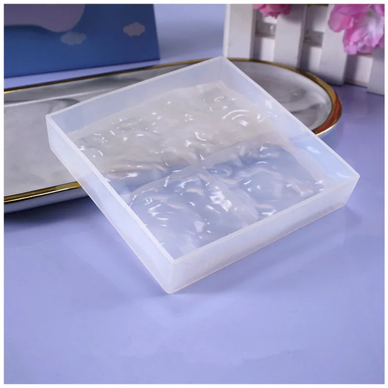 Round Square Silicone Mould Dried Flower Resin Decorative Craft DIY Water Ripple Mold Epoxy Molds for Jewelry | Дом и сад