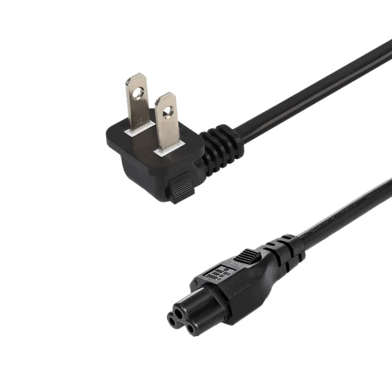 2-слотовый неполяризационный шнур питания (IEC320 C5 To Nema 1-15 P) портативный кабель для