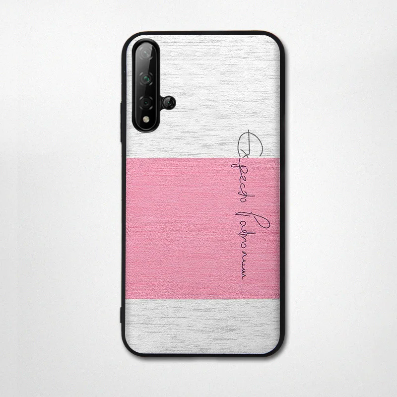 pink Nova 5t чехол MOFI для huawei nova 5t ударопрочный чехол для задней крышки роскошный противоударный тканевый бизнес Чехол - Цвет: pink