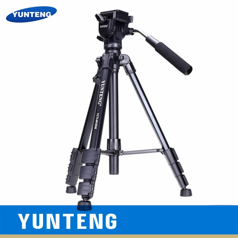 YUNTENG VCT 691 алюминиевый штатив Профессиональная гидравлическая головка подходит