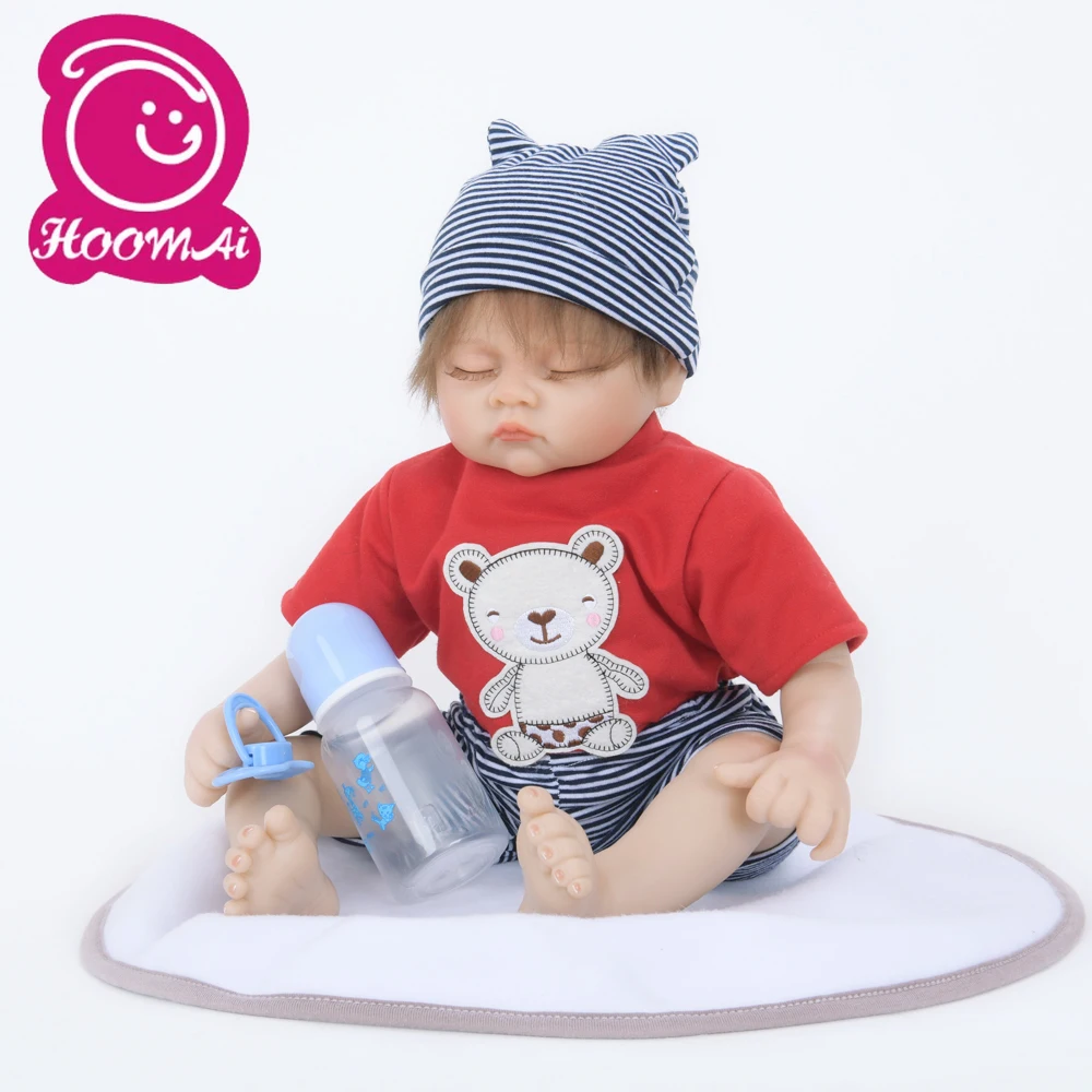 18 дюймов Новый стиль милый ребенок Bebe Reborn Кукла Реалистичная Спящая 45 см