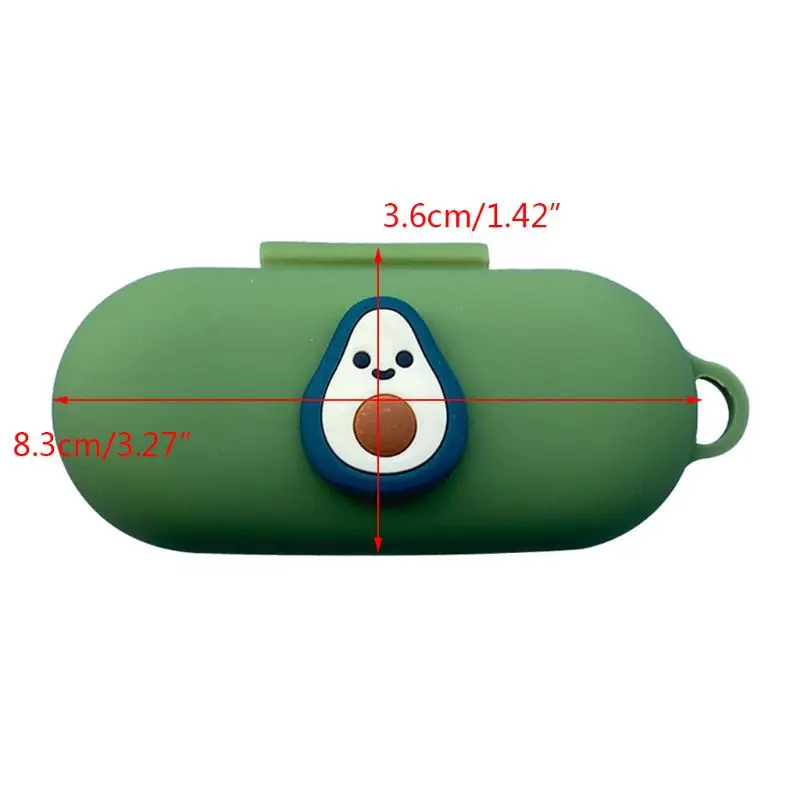 

Dustproof Protective Case Silicone Cover with Keychain for Hua-wei FreeBuds for Honor Flypods Lite Youth Version Headset