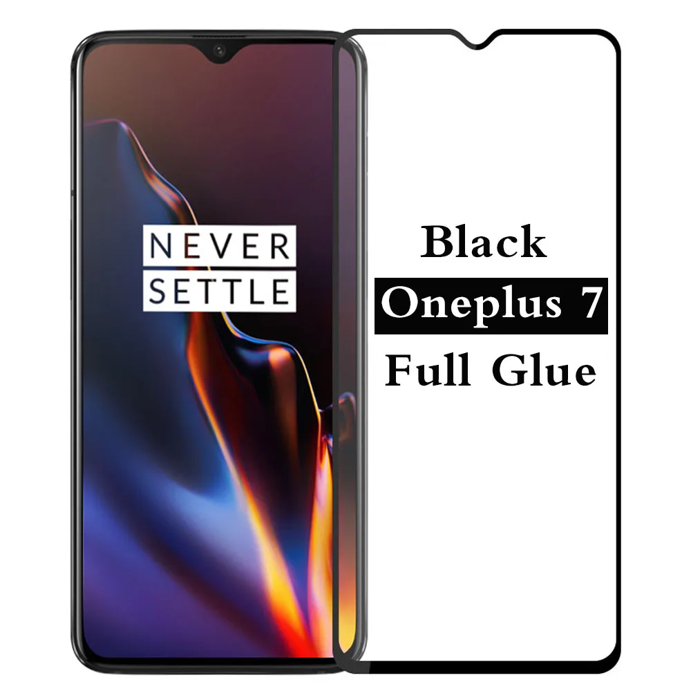 Закаленное стекло с полным покрытием для Oneplus 7 защитное протектор экрана One Plus