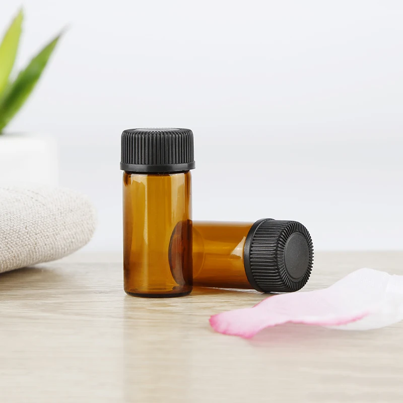 10 шт. эфирное масло суб-розлива Мини Янтарный Безопасный и прочный Стекло Бутылка