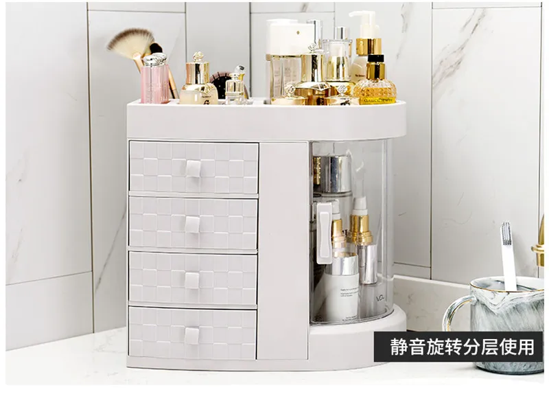 Пластиковый держатель для сережек коробка макияжа домашняя настольная