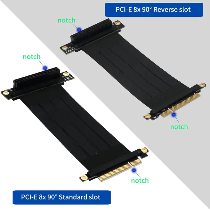 

20cm High Speed PC PCI Express 8X Riser Connector Cable Riser Card PCI-E 8X Flexible Cable Extension Port Adapter 270