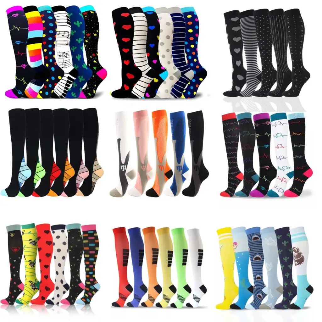 

Compression Stockings Socks Men Women Sports Socks 30 Mmhg Golf Tube Football Socks Outdoor Nursing Hiking Running Fitness Socks