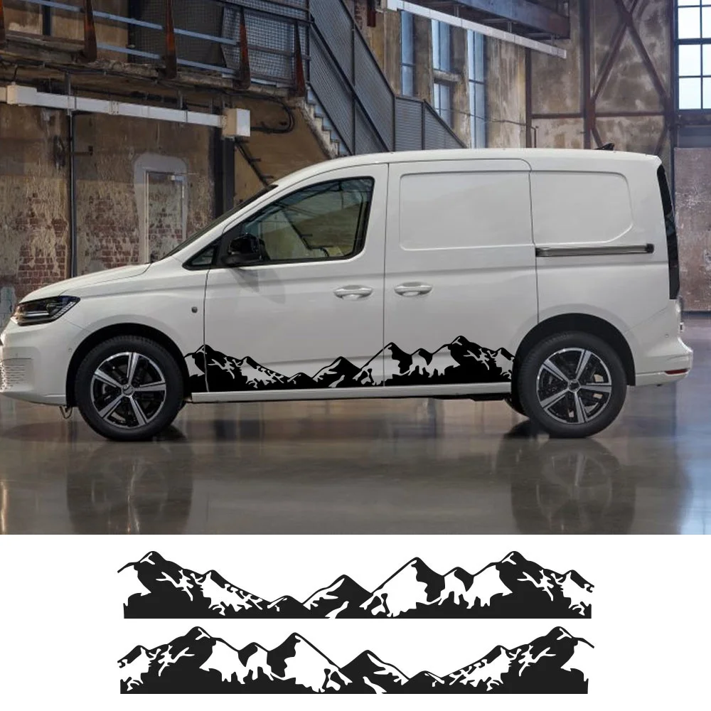 

2pcs Car Stickers Motorhome Stripes Sport Styling Camper Van Graphics Vinyl Decals for Any Car Crafter Car Accessories