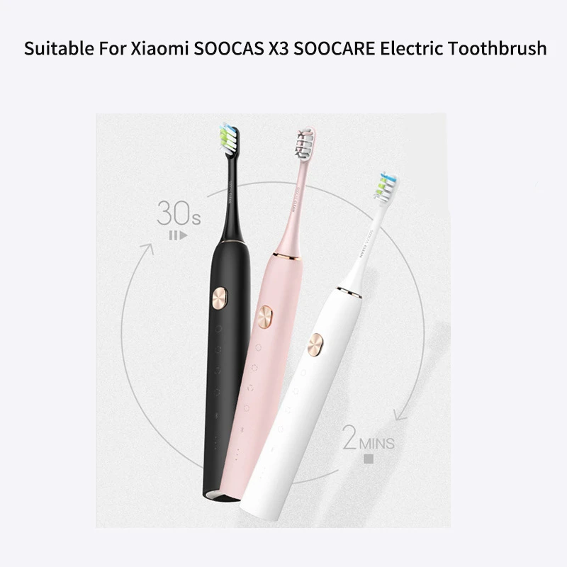 

Replacement Toothbrush Head For Xiaomi Soocas X5 X3 X1 X3U SOOCARE Sonic Electric Tooth Brush Soft Dupont Bristle Heads Refills