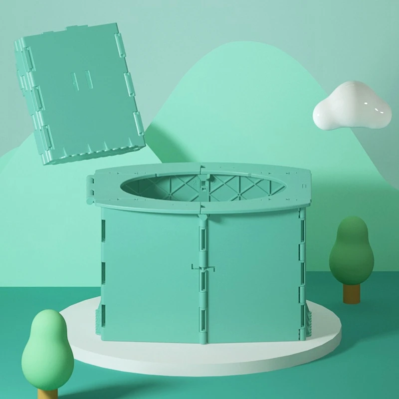 

Portable Kids Toilet Folding Commode Outdoor Toilet Seat Training Baby Potty for Camping Car Infant Emergency Potties