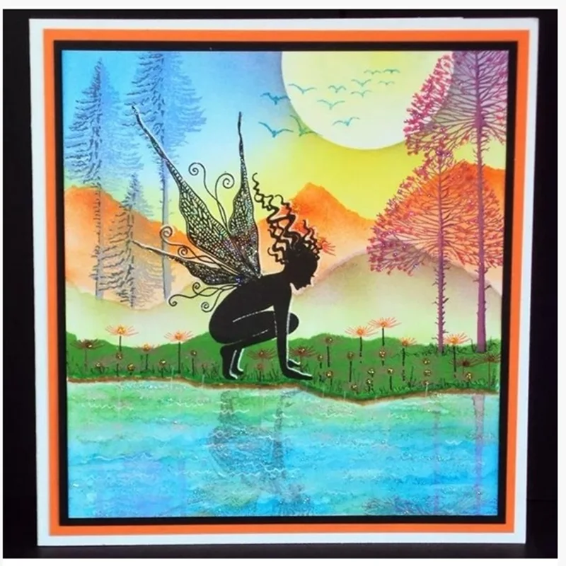 Фея Ангел прозрачный силиконовый штамп для печати DIY Скрапбукинг Фотоальбом