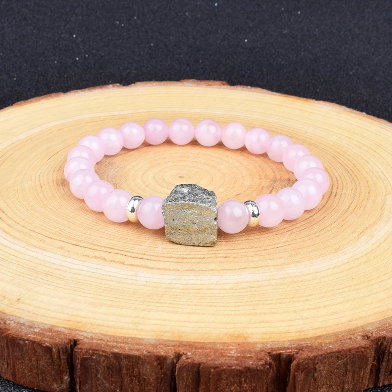 Мужской эластичный браслет из гематита и страз Мужской эластичный браслет из гематита и страз