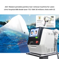 2022 factory price 3 wavelength 10 bar 1000w 755 808 1064 diode laser hair removal machine with permennet effect with ce