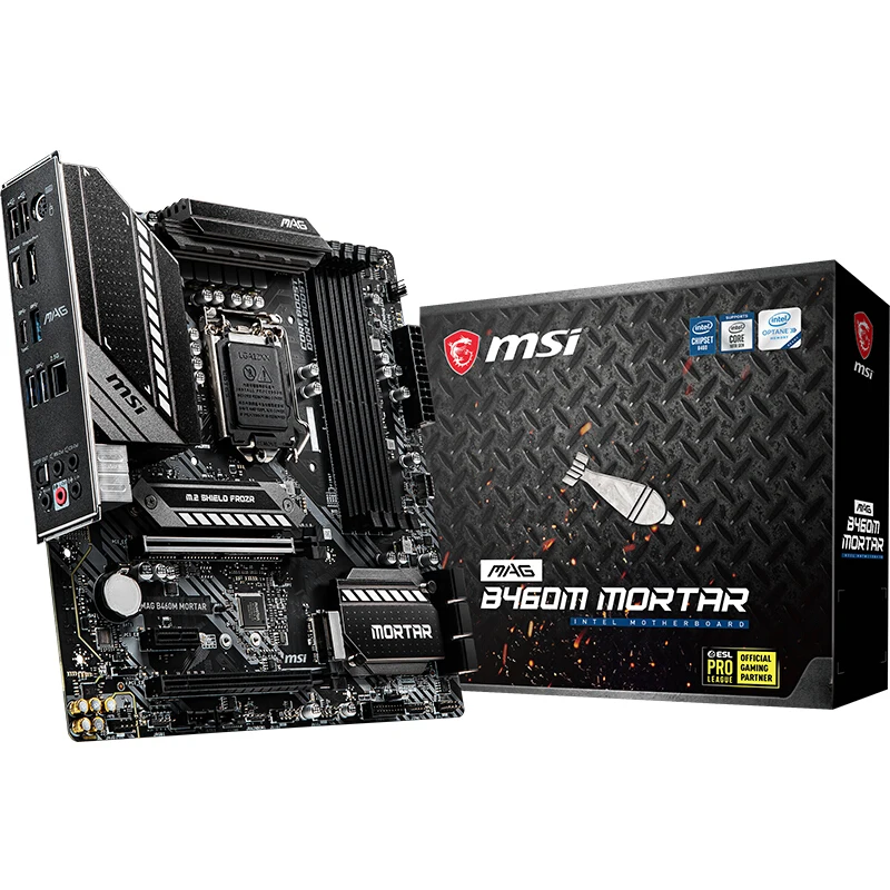 Verkauf Marke Neue MSI MAG B460M MÖRTEL MATX Desktop Motherboard Kompatibel Mit 10400/10400F/10500/10700 (INTEL B460/LGA 1200)