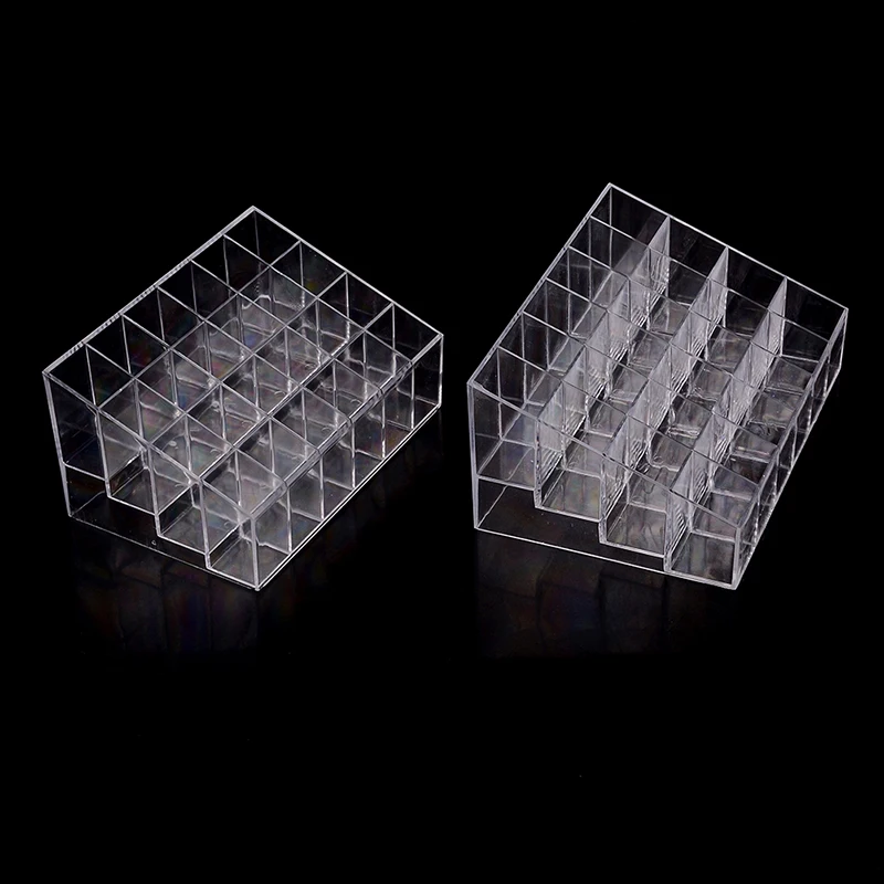 

40/36/24 Grids Home Bedroom Cosmetic Multifunctional Lipstick Stand Case Makeup Tools Organizer Holder Plastic Box