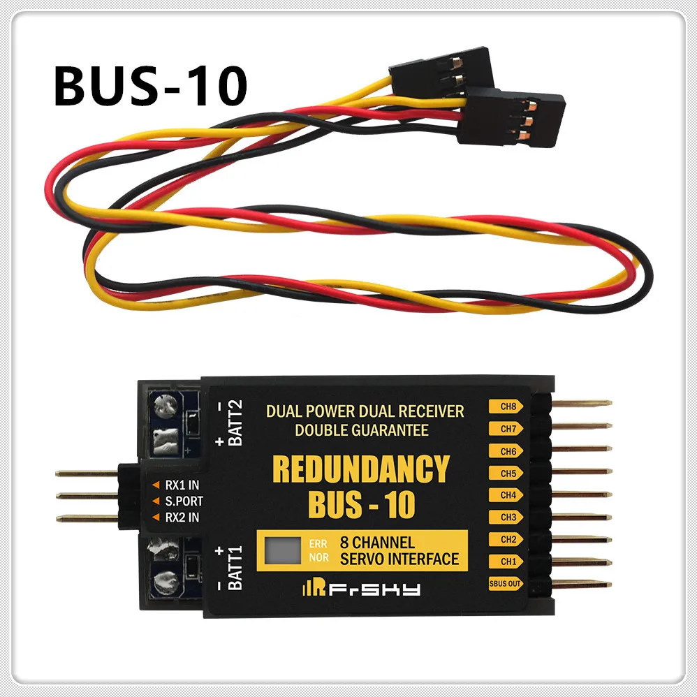 

FrSky 8CH redundancy Bus-10 Servo Interface S.Port Telemetry Dual Power & Receiver