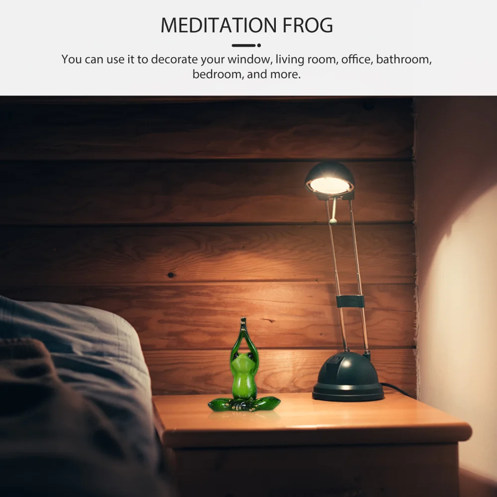 

Statue in Meditation Pose Household Office Desktop Ornament Meditation