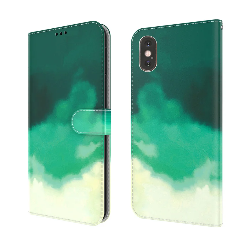 Чехол-книжка для iPhone 6 7 8 SE 2 6S Plus 12 11 Pro X XS XR Max кожаный | Мобильные телефоны и