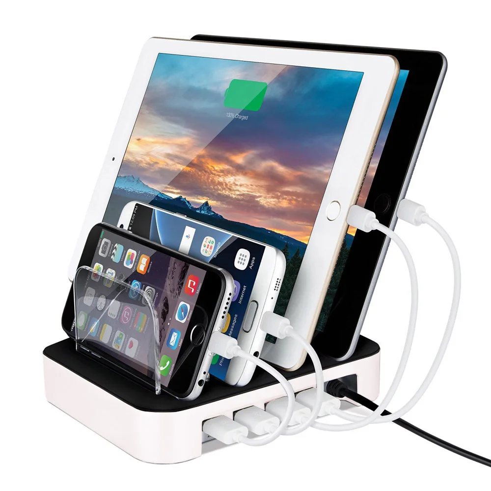 Bbzeal 5 USB порт зарядная станция Органайзер док-станция универсальное настольное