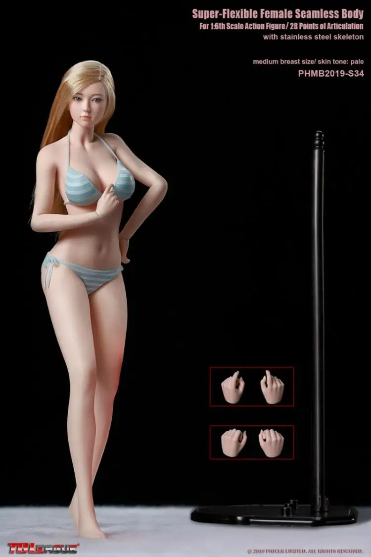 In Stock TBLeague S34 S35 1/6 Girl Female Head Sculpt Body Bikini Set Whole Action Figures Collections For Fans Gifts | Игрушки и хобби
