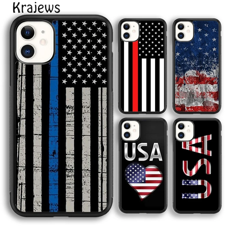 Чехол krajew для телефона с американским флагом и статуей свободы iPhone 5 SE 6s 7 8 plus X XR XS