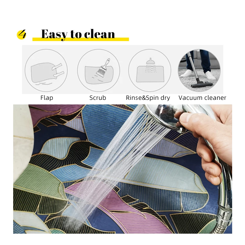 

Anti-slip Short Velvet Loop Door Mat DIY Doormat Home Carpet in the Hallway Loop Doorway Non-slip Waterproof Rug