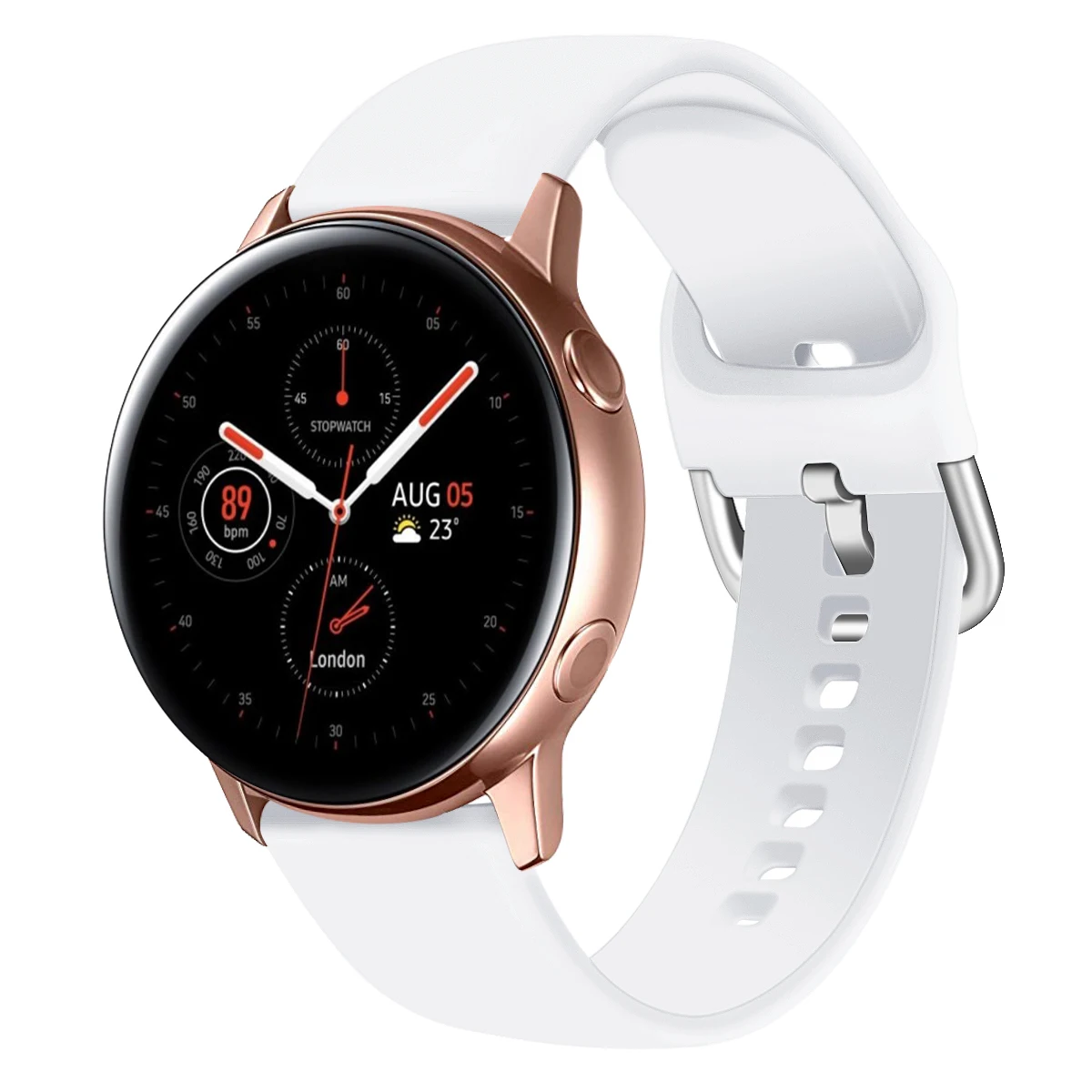 Для samsung Galaxy Watch Active 2 40 мм ремешок водонепроницаемый гибкий мягкий силиконовый сменный ремешок для Galaxy Active 2 40 мм