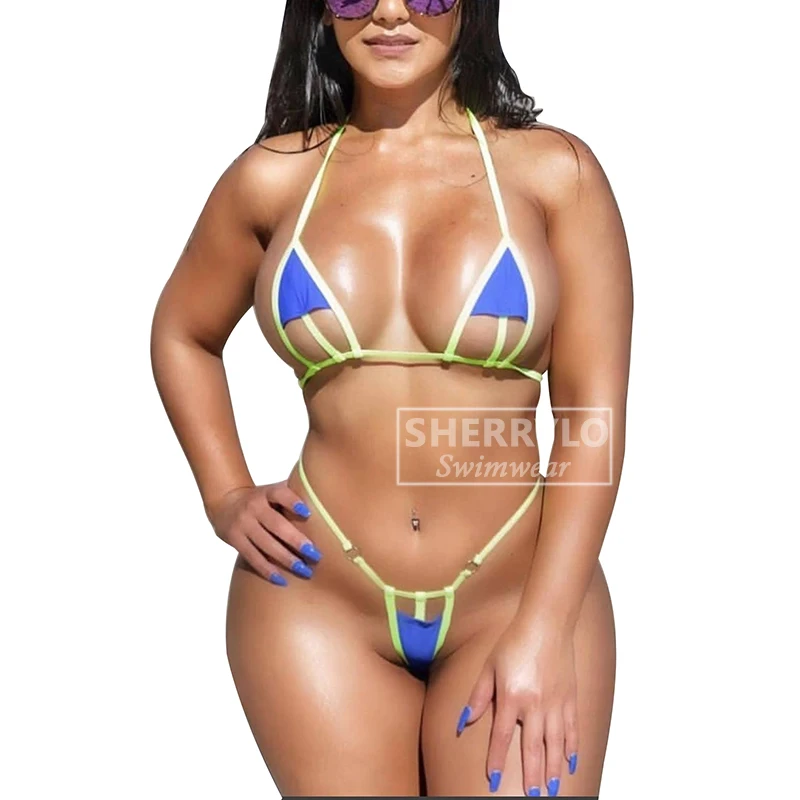 Микро-бикини купальник для женщин сексуальный мини-купальник с вырезами
