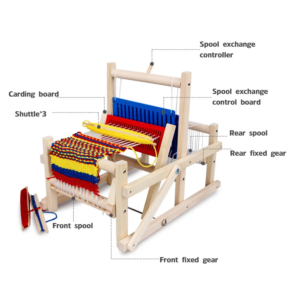 Новое высокое моделирование детские игрушечные ткацкие станки для собственными
