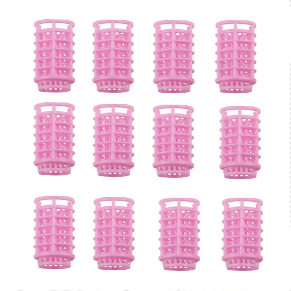 

12 шт./набор, пластиковые бигуди для завивки волос