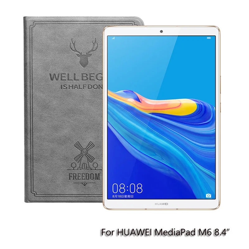 

Чехол для планшета HUAWEI Mediapad M6 8,4 дюйма, Умный Магнитный чехол-подставка для Mediapad M6 8,4 дюйма, защитный чехол, подставка для планшета