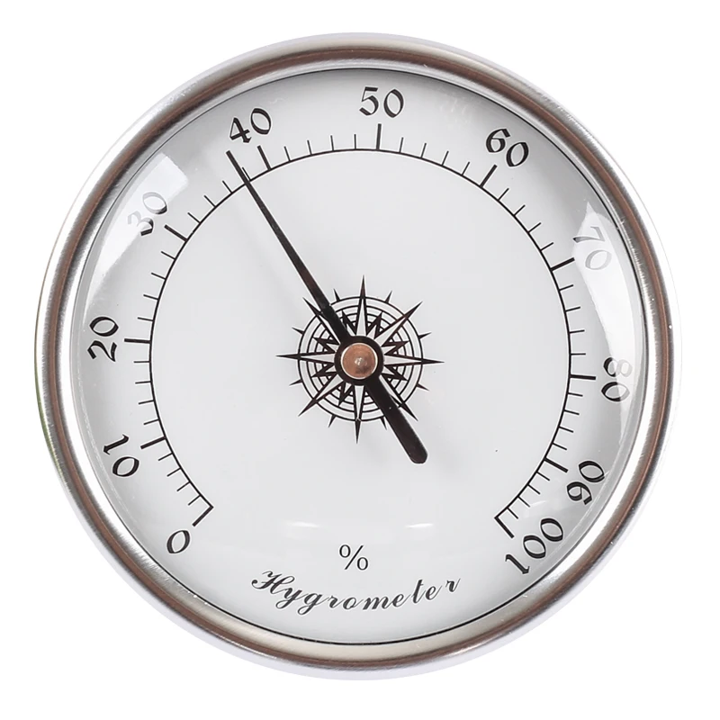 Hygrometer white Новое качество циферблат традиционная Метеостанция Барометр гигрометр Температура - Цвет: Hygrometer white