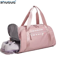 waterproof fitness bag fashion women travel bags hand luggage gym bag with shoe compartment wet dry man sport bagdac de sport