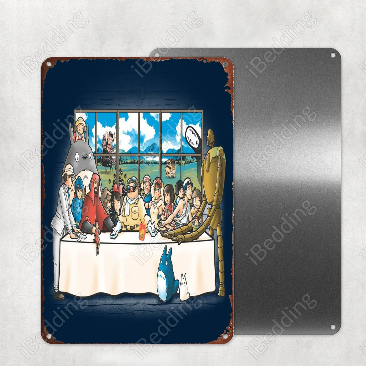 

Винтажные металлические знаки с аниме ужином 20 х3 0 см, номерные знаки, ретро-табличка, железная живопись, домашний декор