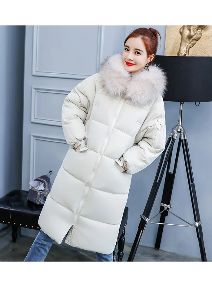 liva girl Casual Winter Jacket Women Coat Warm Parka Female Plus Big Size Long Jacket Quilted Coat With Fur Clothing
