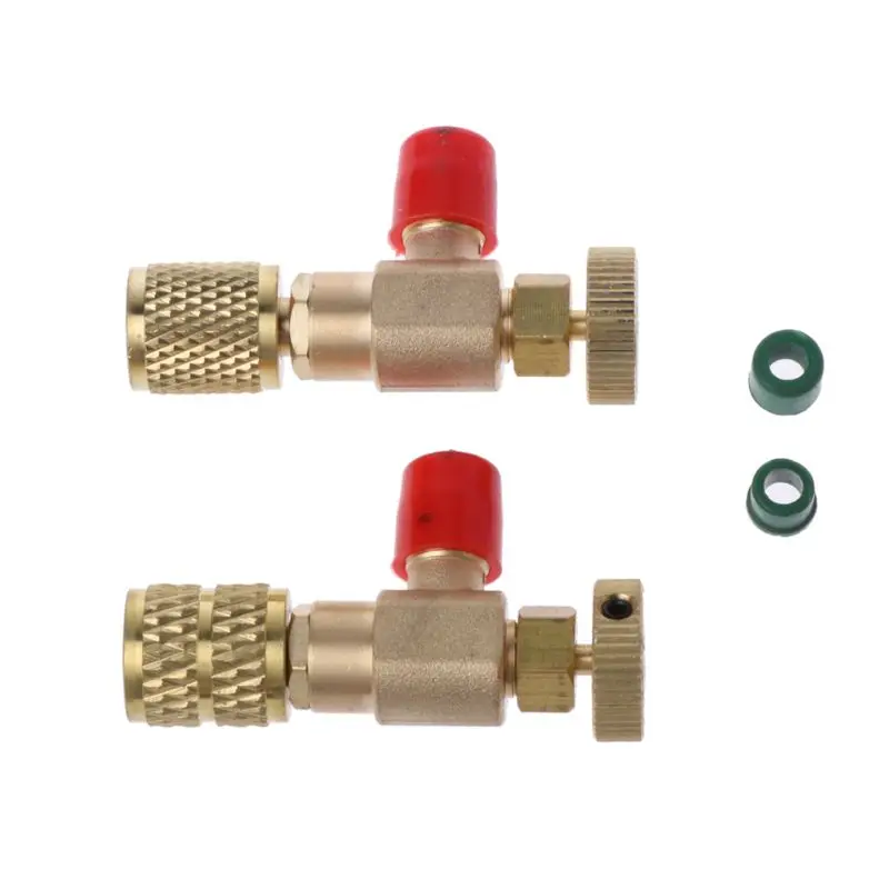

2 Pcs Safety Valve R410A R22 Air Conditioning Quick Coupler Connector Adapters