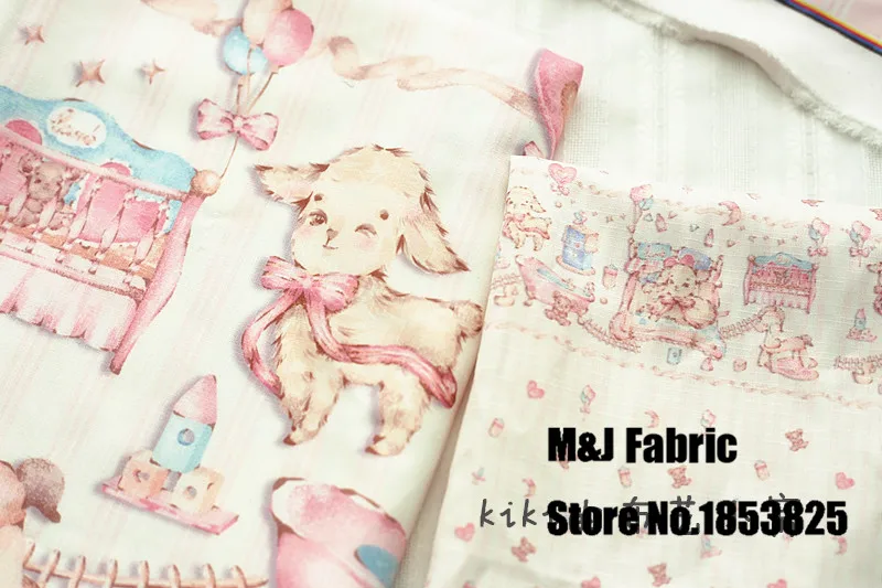 100*140 см маленькая овечья детская комната шлюзная льняная ткань шитье сделай сам